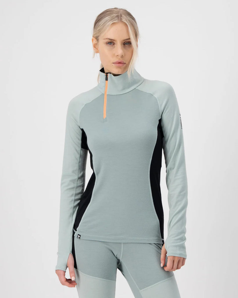 Olympus Merino 1/2 Zip Glacier/Dew
