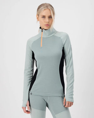Olympus Merino 1/2 Zip Glacier/Dew
