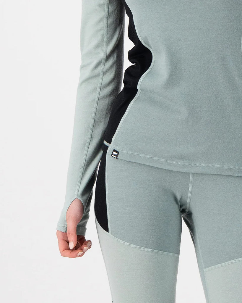 Olympus Merino 1/2 Zip Glacier/Dew