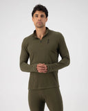 Cascade Merino Flex 200 1/4 Zip Dark Olive