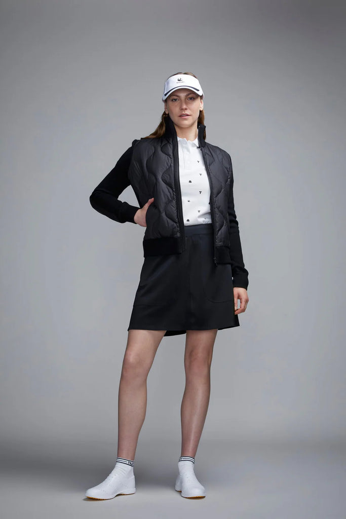 Womens Sweater Knit Puffer