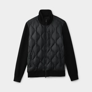 Mens Sweater Knit Puffer