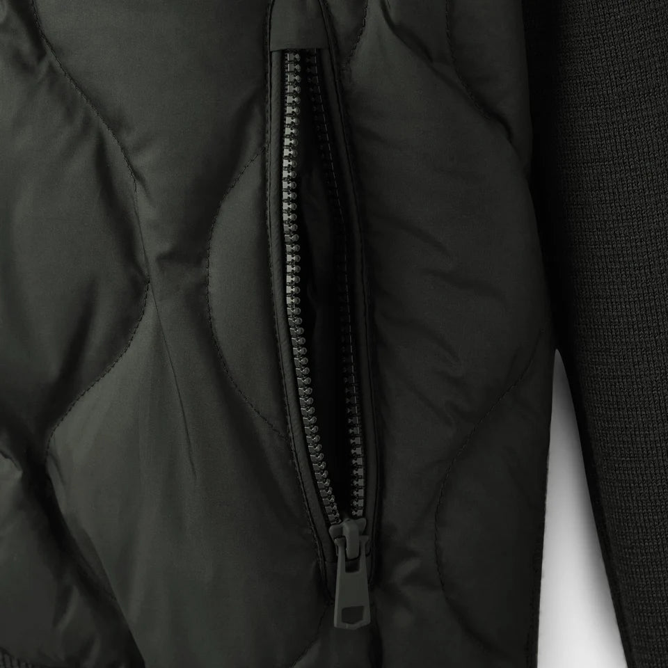 Womens Sweater Knit Puffer