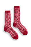 Lisa b. Womens Aster Flower Crew Socks