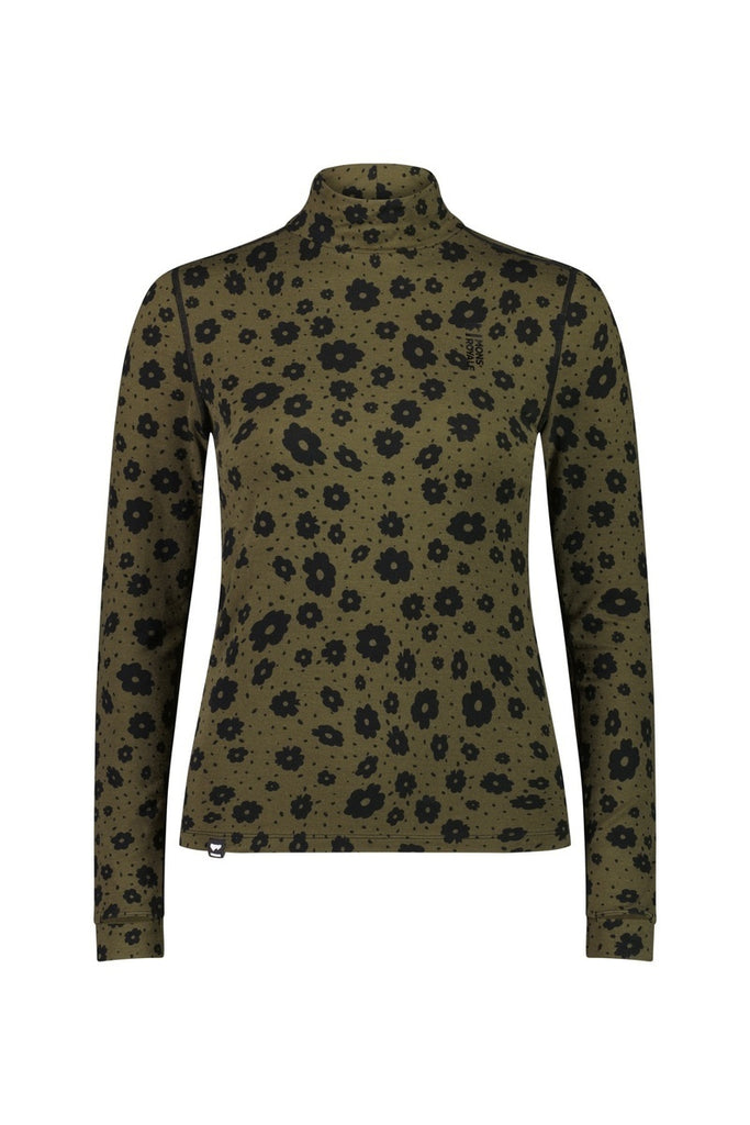 Cascade Merino Flex 200 Mock Neck LS Aoraki Lily