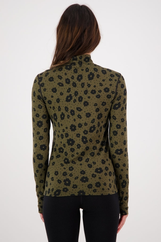 Cascade Merino Flex 200 Mock Neck LS Aoraki Lily
