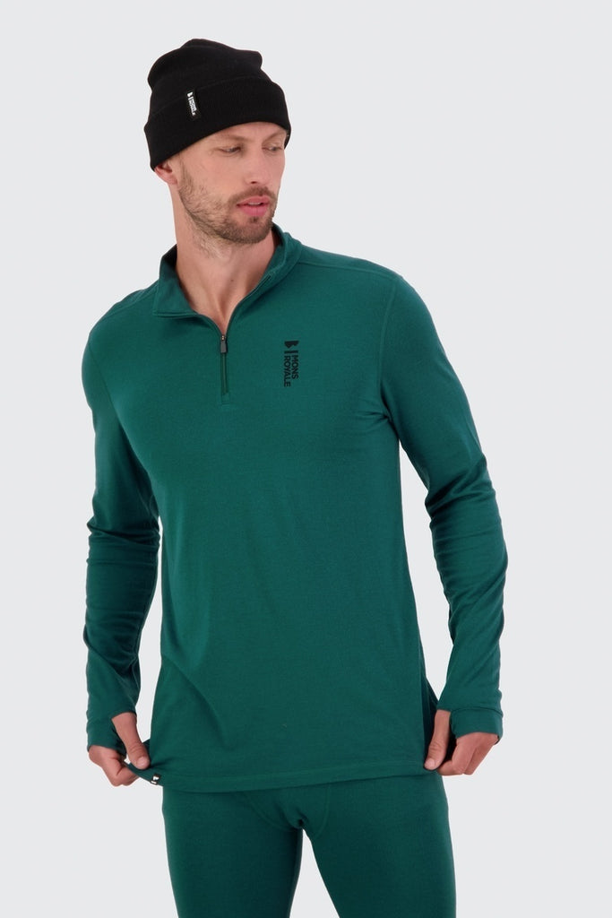 Cascade Merino Flex 200 1/4 Zip Evergreen