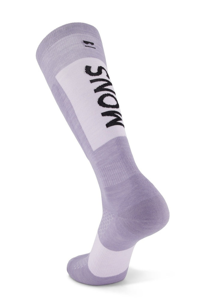 Unisex Atlas Merino Snow Sock Thistle Cloud