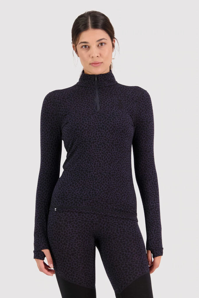 Cascade Merino Flex 200 1/4 Zip Arctic Leopard