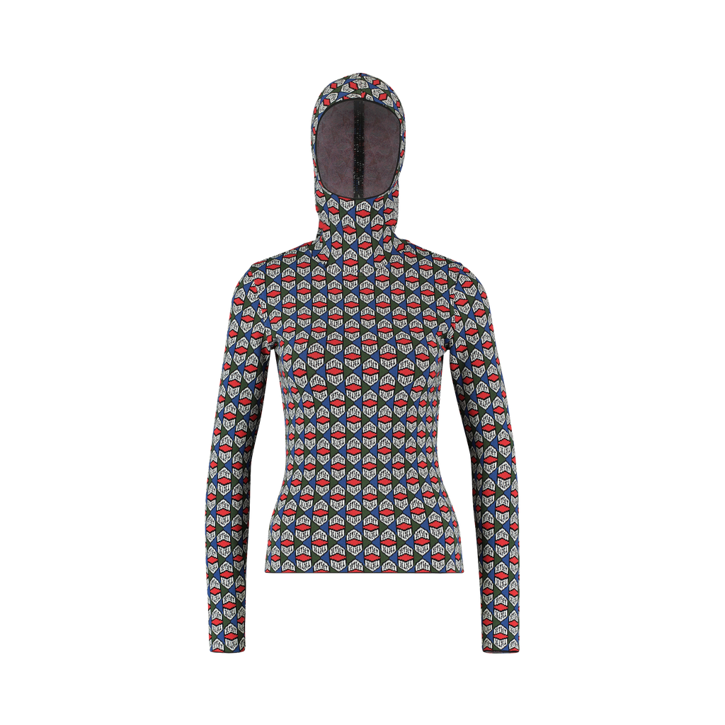 Logo Cap Turtle Jacquard Knit