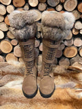 Rabbit Fur Tall Boots