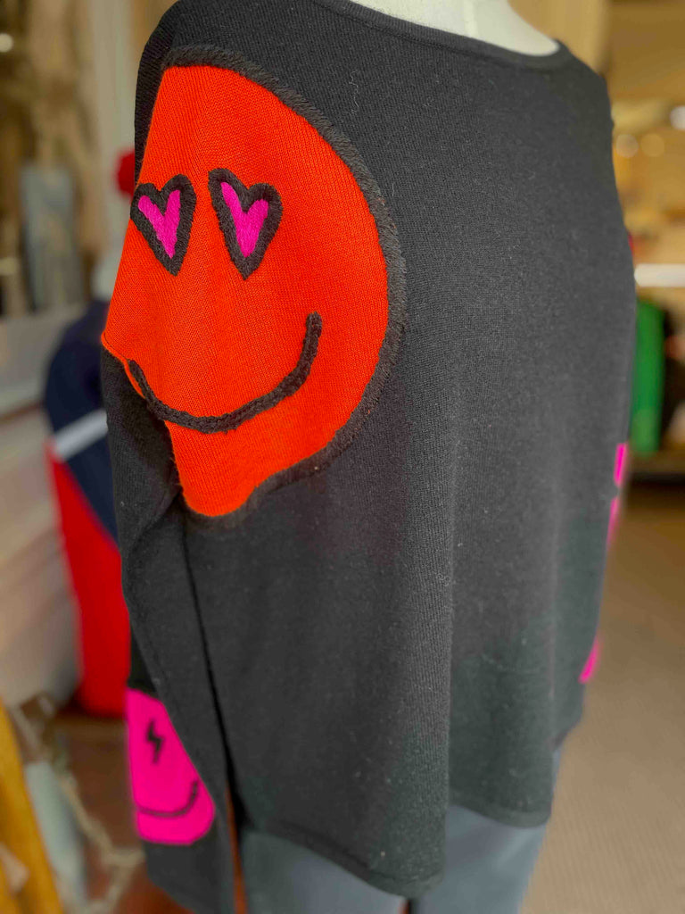 Intarsia Happy Sweater