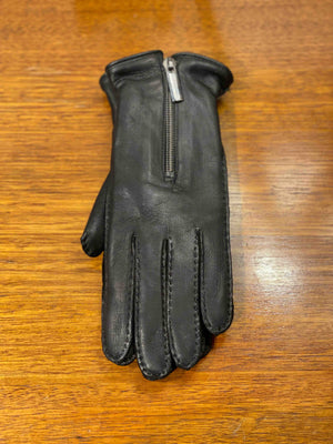 Womens Leather Gloves w/zip