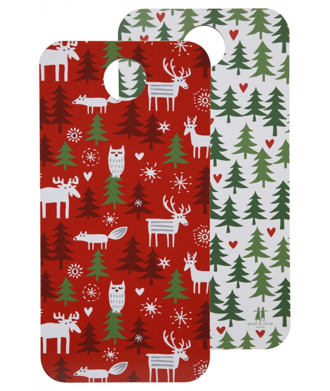 Bengt & Lotta Cutting Board - Christmas Forest