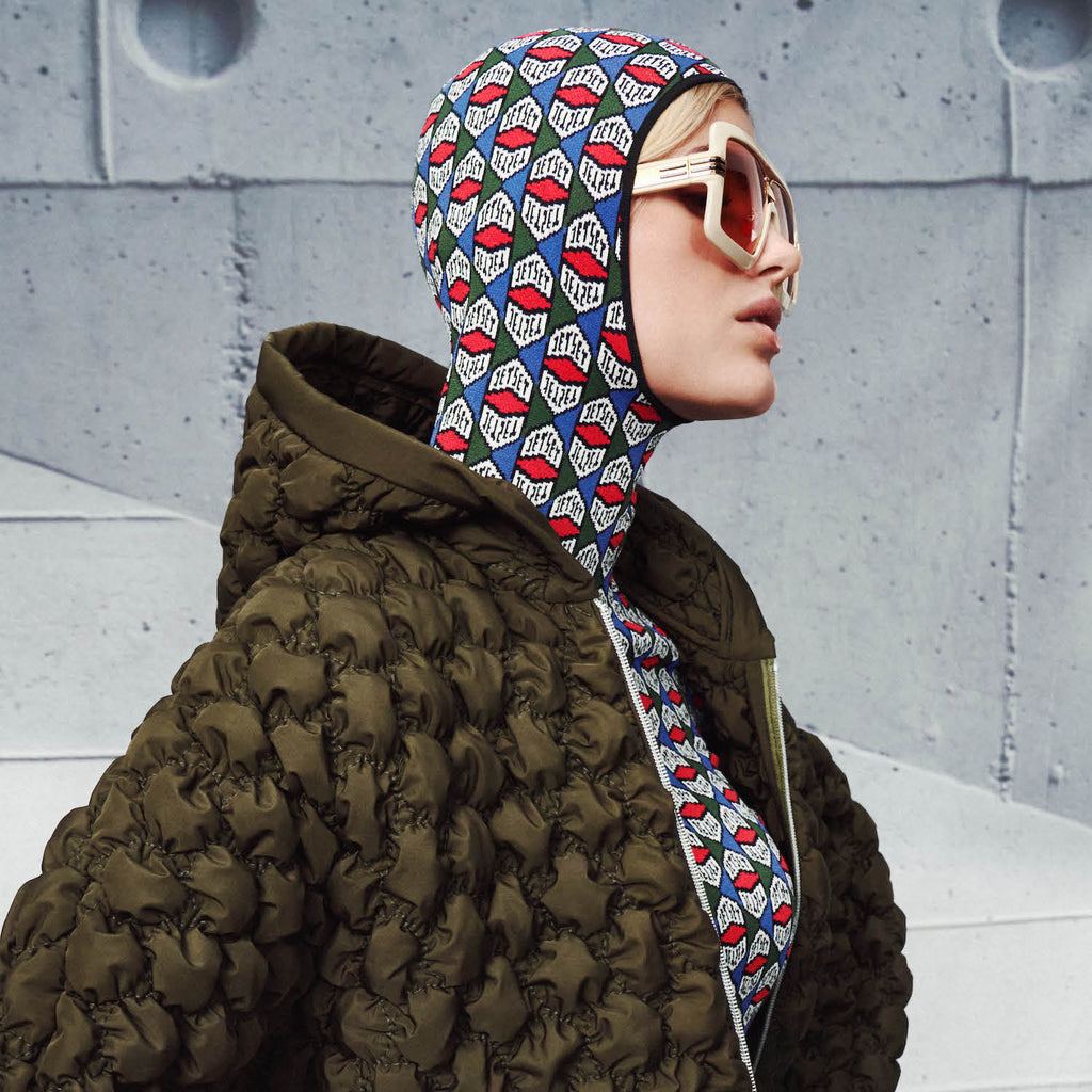 Logo Cap Turtle Jacquard Knit