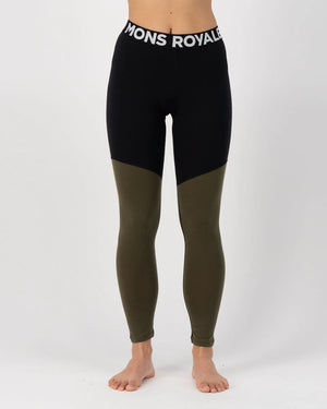 Cascade Merino Flex 200 Legging Dark Olive
