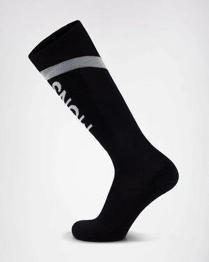 Unisex Ultra Cushion Merino Snow Sock Black
