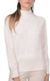Dropped Shoulder Mock Neck Sweater