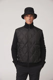 Mens Sweater Knit Puffer