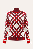 Knit Pullover Cross Scarlet