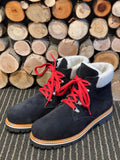 Mens Suede Navy Ankle Boots