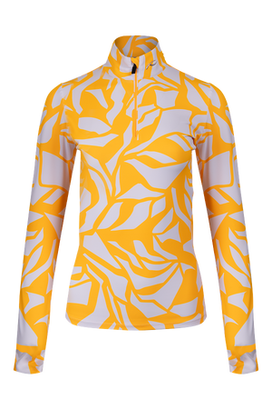 Women Motion Print Half-Zip