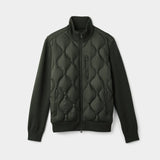 Mens Sweater Knit Puffer