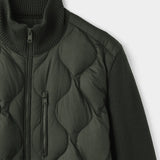 Mens Sweater Knit Puffer