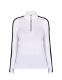 Lady Sleeve Stripe T-Neck