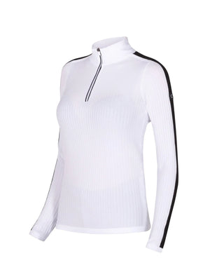 Lady Sleeve Stripe T-Neck