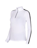 Lady Sleeve Stripe T-Neck