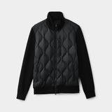 Mens Sweater Knit Puffer