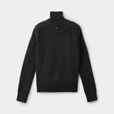 Womens Sweater Knit Puffer