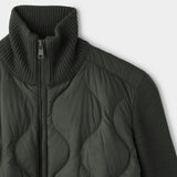 Womens Sweater Knit Puffer