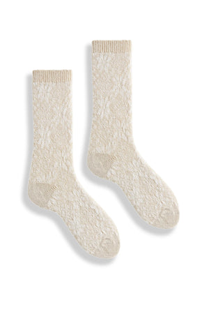 Lisa b. Womens Snowflake Crew Socks