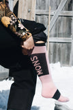 Unisex Atlas Merino Snow Sock Dusty Pink