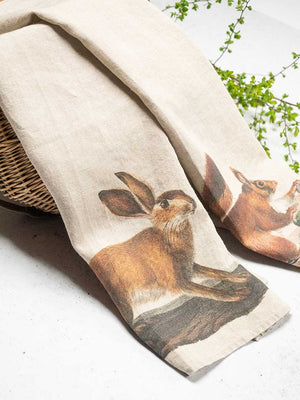 Kitchen Towel Squirrel & Hare